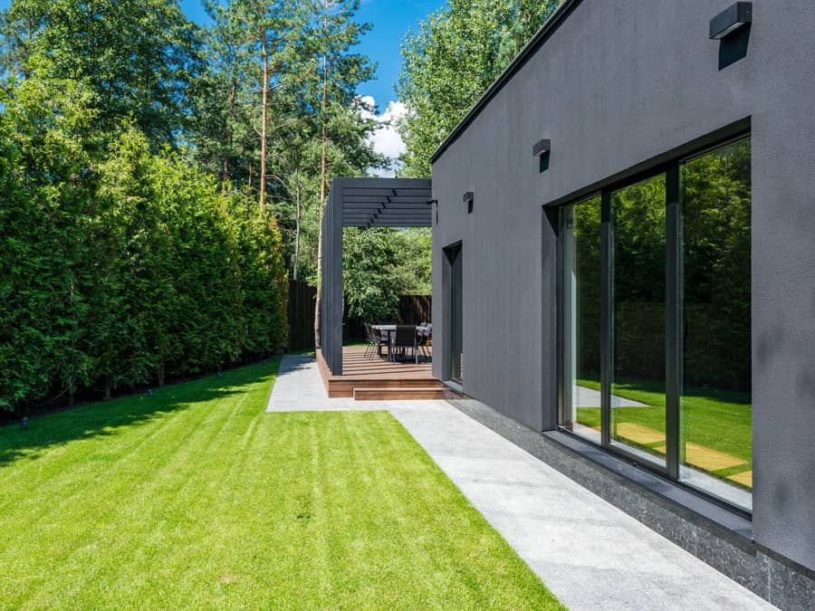 Large open lawn Large open lawn, artificial grass in the UK